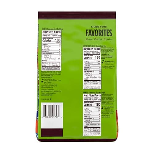 HERSHEY'S Assorted Chocolate Flavored Candy Party Pack, 30.22 oz