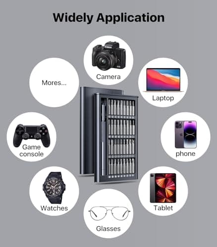 Wesdut 37-in-1 Small Precision Screwdriver Set, Professional Magnetic Mini Repair Tool Kit for Phone, Computer,Watch,Laptop,Macbook,Ring Doorbell,Eyeglass,Electronic, [Bearing Stee