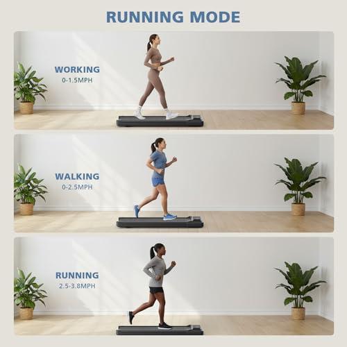 OLIXIS Walking Pad Treadmill for Home, Under Desk Treadmill for Small Space, Portable Design for Home Office Workouts, LED Display with Remote Control, Low Noise thumbnail 3