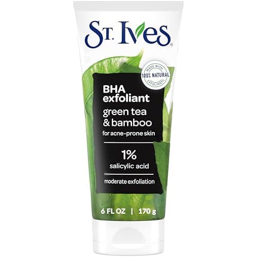 St. Ives Exfoliante Facial Puntos Negros Té Verde y Bambú Ácido Salicílico