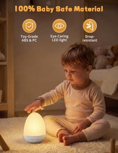 Miniatura de Lámpara de noche tipo huevo MediAcous para bebés 2
