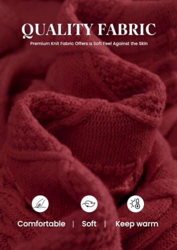 PRETTYGARDEN Women's Crewneck Cable Knit Sweater Pullover Tops | Soft Luxury,Long Sleeve Sweaters,Chunky Texture,2026 Fall Outfits,Warm Layering,Daily Wear,Work Holiday,Winter Going out Top