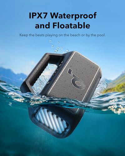 Soundcore Boom 2 By Anker, Outdoor Speaker, 80W, Subwoofer, BassUp 2.0, 24H Playtime, IPX7 Waterproof, Floatable, RGB Lights, USB-C, Custom EQ, Bluetooth 5.3, Portable for Camping  thumbnail 5