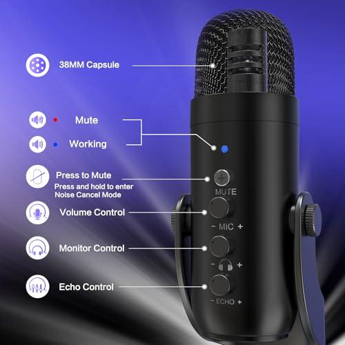 Miniatura de Micrófono USB ZealSound K66 para Podcast y Streaming: Reducción de Ruido, Monitoreo y Control Total 4