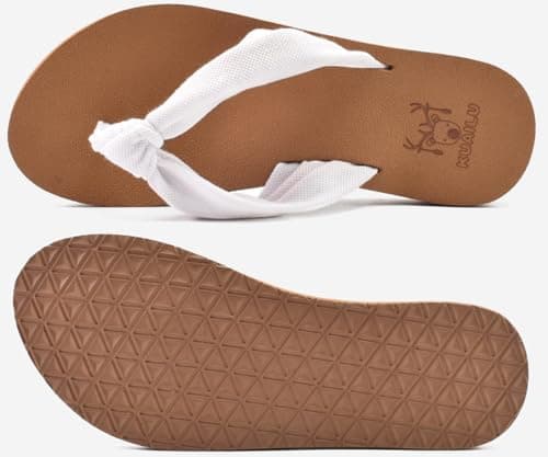 KuaiLu Flip Flops Women Arch Support Yoga Mat Comfortable Summer Beach Walking Thong Cushion Sandals Slip on Outfits Travel Essential Orthotic Slides Indoor Outdoor Slippers Shoes  thumbnail 7