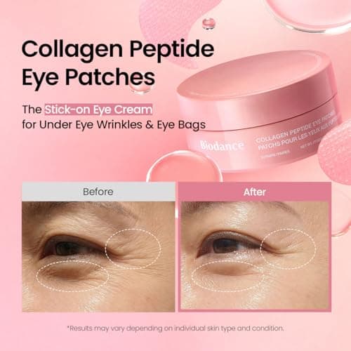 BIODANCE Collagen Peptide Eye Patches, Anti Wrinkle & Smile Line Patches for Face, Under Eye Mask for Fine Lines & Eye Bags, Travel Essentials & Self Care Gifts for Women, Korean S thumbnail 3