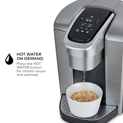 Cafetera Keurig K-Elite de Taza Única K-Cup (Plata Cepillada)