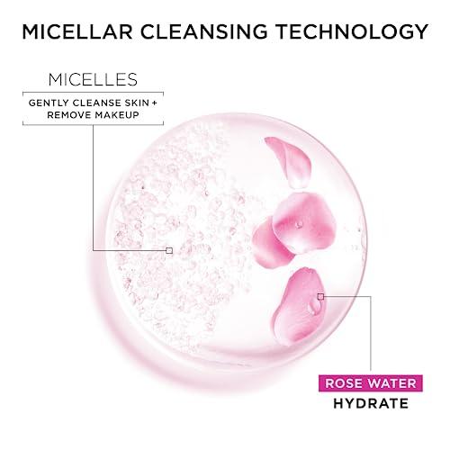 Garnier Micellar Water with Rose Water and Glycerin, Hydrating Facial Cleanser & Makeup Remover, For All Skin Types, Vegan, Cruelty Free, 13.5 Fl Oz (400mL), 1 Count thumbnail 5
