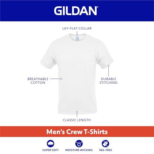 Miniatura de Playeras Cuello Redondo Gildan para Hombre, Paquete de 12, Negras, Talla Grande 2