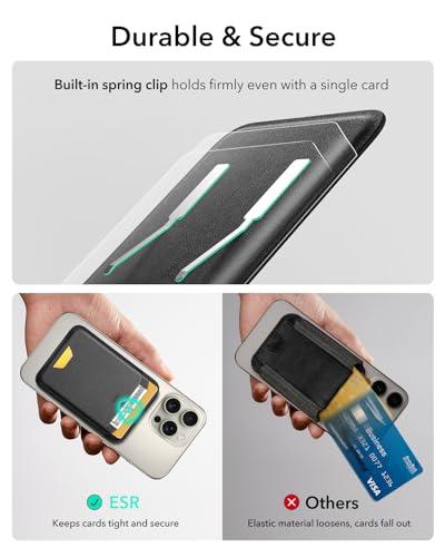 Billetera Magnética ESR MagSafe para 5 Tarjetas con Bloqueo RFID + Sticker Incluido