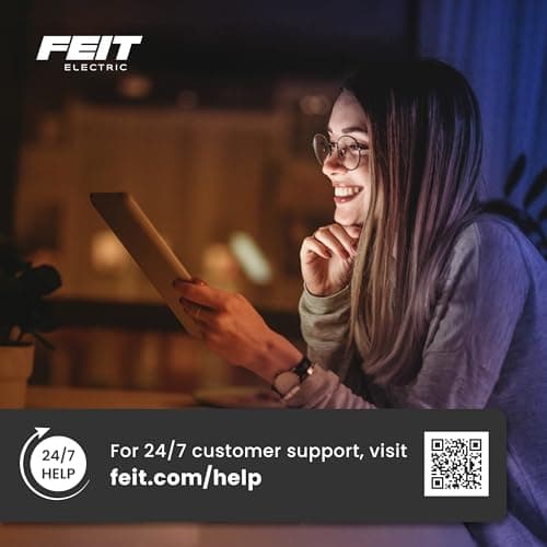 Feit Electric A19 LED Light Bulb, 60W Replacement, Dimmable, Selectable Color Temperatures (2700K-5000K), 800 Lumens, General Purpose Light Bulbs, 15,000-Hour Lifetime, OM60DM/5CCT thumbnail 7