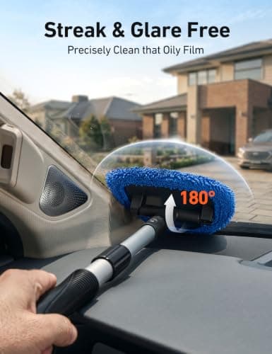 AstroAI 26" Super-Long Windshield Cleaner Tool & Car Interior Detailing Kit