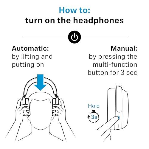 Sennheiser MOMENTUM 4 Wireless Noise Cancelling Headphones - Bluetooth Headset for Crystal-Clear Calls, Adaptive Noise Cancellation, Over-Ear Headphones, 60h Battery Life, Folding  thumbnail 11