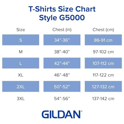Gildan mens Heavy Cotton T-shirt, Style G5000, Multipack Shirt, Black (2-pack), Medium US thumbnail 7