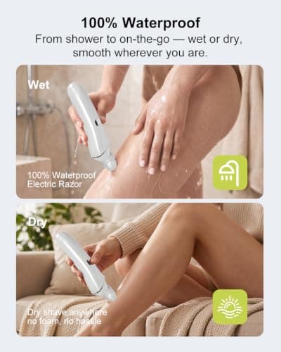 Nova Rix Electric Razor for Women, Wet & Dry Foil Shaver with LED Light