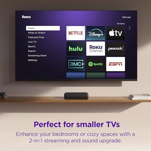 Miniatura de Oferta Roku: Streambar SE 4K HDR y Bajo Inalámbrico para TV 8