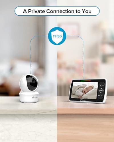 Monitor para Bebés iFamily: Pantalla 5", 30 Horas de Batería, Giro y Zoom Remoto