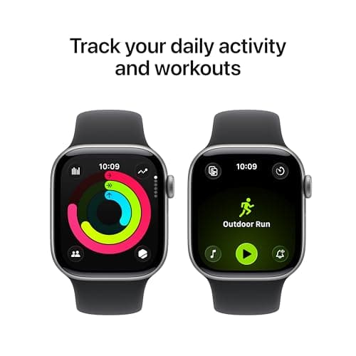 Apple Watch Series 11 [GPS + Cellular 42mm] Smartwatch with Space Gray Aluminum Case with Black Sport Band - S/M. Sleep Score, Fitness Tracker, Health Monitoring, Always-On Display thumbnail 3