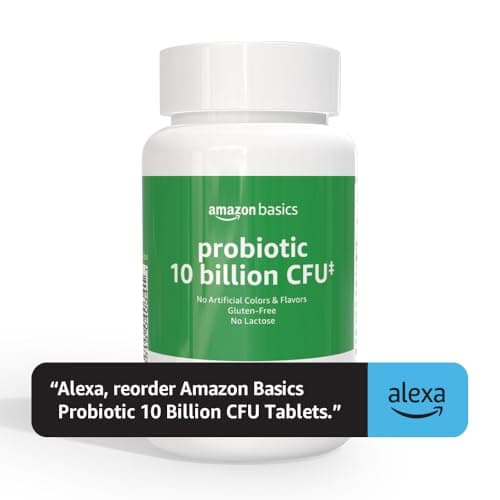 Amazon Basics Daily Probiotic, 10 Billion Active Cultures, Supporting Digestive and Intestinal Health, Capsule, 60 Count, Two Month Supply thumbnail 6