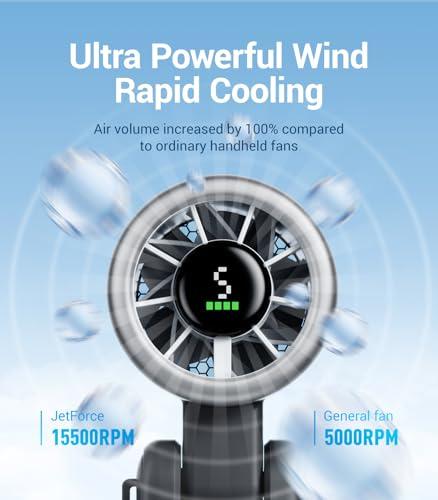 Miniatura de Ventilador Portátil Turbo Diveblues: ¡Hasta 12h de Aire Frío! 2