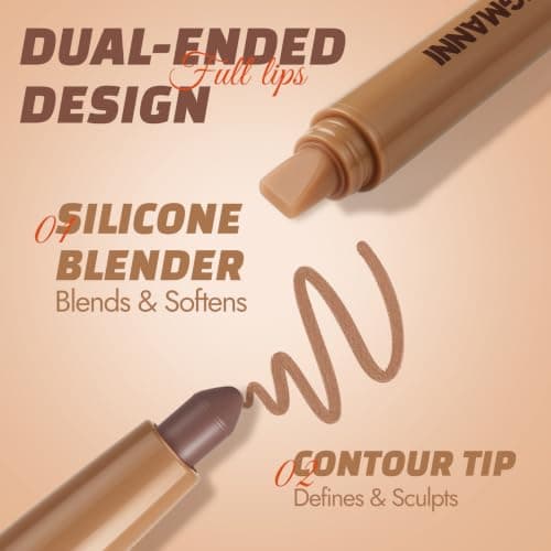 Miniatura de Jolilab: Set de 10 Delineadores de Labios Doble Punta con Difuminador de Silicona 11