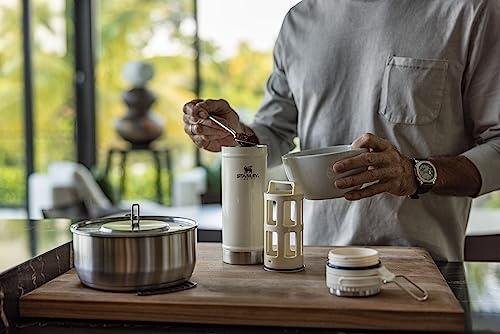 STANLEY Travel Mug with Integrated French Press 16 oz | 5 Minute Brew, 4 Hours Hot, Leakproof Lid | Mesh Filter for Coffee Grounds | Insulated Stainless Steel Coffee Maker | BPA-Fr