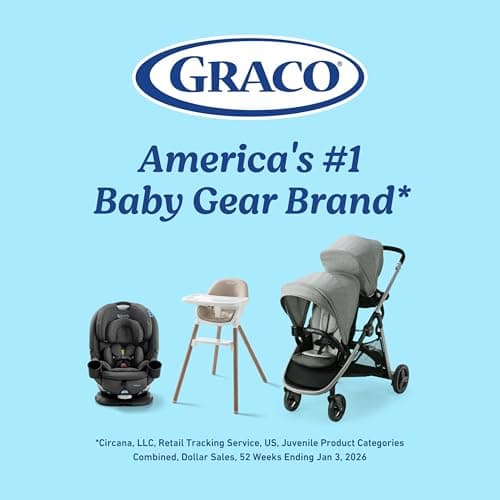 Graco Slimfit 3-in-1 Convertible Car Seat, Slim Car Seat with Space-Saving Design, Highback Booster Seat with 10-Position Headrest, Rear Facing and Forward Facing Carseat, Darcie thumbnail 9