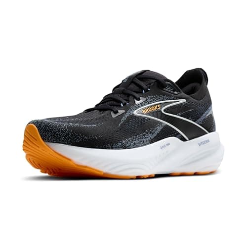 Tenis para Correr Neutros Brooks Glycerin 22 para Hombre - Negro/Azul País/Naranja Pop - Talla 11.5 Mediana
