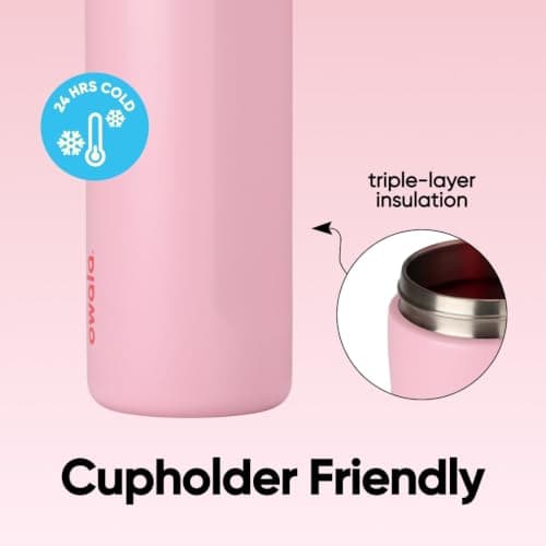 Miniatura de Termo Owala FreeSip Aislado 24 oz Acero Inoxidable, Sin BPA - Angel Food Cake 4