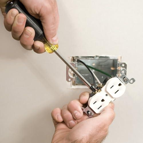 Klein Tools 85808 8-Piece Screwdriver Set, Made in USA, Precision Machined Tips, (4) Phillips, (3) Slotted, Magnetizer / Demagnetize thumbnail 9