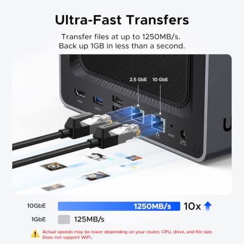 Miniatura de NAS UGREEN DXP4800 Plus de 4 Bahías para Familias, Creadores y Pequeños Equipos 4