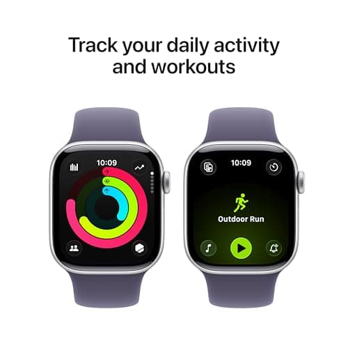 Apple Watch Series 11 [GPS 42mm] Smartwatch with Silver Aluminum Case with Purple Fog Sport Band - S/M. Sleep Score, Fitness Tracker, Health Monitoring, Always-On Display, Water Re thumbnail 3