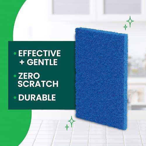 Scotch-Brite Zero Scratch Scouring Pad, Effective + Gentle Dish Scrubber for Household Cleaning, 20 Scrub Pads for Dishes, Nonstick Pots and Pans, Glass, Tubs, Showers, Reusable &  thumbnail 2