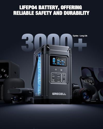 Miniatura de 240W Portable Power Station 154Wh/48000mAh, 100W USB-C PD(Dual Way) LiFePO4 Battery Power Bank Station, 7 ports Solar Generator with LED and Stand for Camping, Home, Travel(Wall Ch 3