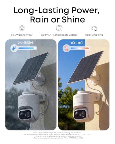eufy Security eufyCam C37 4-Cam Kit, 360° Pan and Tilt Auto Tracking, Security Cameras Wireless Outdoor, 2K Solar Powered, Human/Vehicle/Pet/Face AI Detection, No Monthly Fee, Buil thumbnail 8