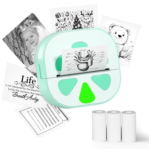 NADAIIN Mini Sticker Printer, D20 Portable Bluetooth Thermal Sticker Maker