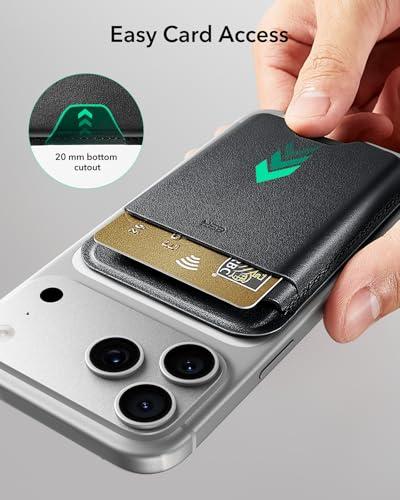 Billetera Magnética ESR MagSafe para 5 Tarjetas con Bloqueo RFID + Sticker Incluido