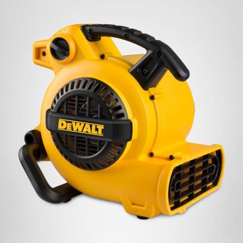 Ventilador Industrial Portátil DEWALT: Potente Secador de Piso, 276W, 3 Velocidades