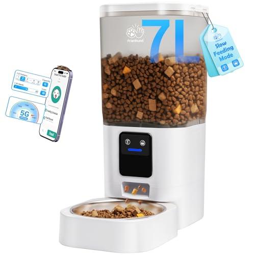 Automatic Cat Feeder with 5G WiFi: Automatic Dog Feeder with Slow Feed & Smart APP Control, 7L Timed Auto Cat Food Dispenser with Alexa for Pets, Detachable for Easy Cleaning - 29 