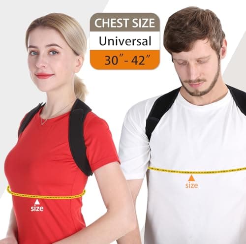 Schiara Posture Corrector for Men and Women, Comfortable Upper and Back Brace, Adjustable Back Support for Back, Shoulder and Neck thumbnail 3