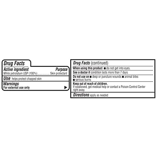 Amazon Basics Petroleum Jelly White Petrolatum Skin Protectant, Moisturizer for Dry Skin Relief, Chapped Lips and Minor Cuts, Unscented, 7.5 oz, 4-Pack (Previously Solimo) thumbnail 5