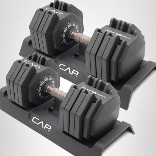 CAP Barbell 55 lb Pair of Adjustable Dumbbells with Full Rotation Copper Handle thumbnail 8