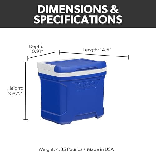 Miniatura de Hielera Igloo Profile Rígida Aislada de 16 Qt, Azul 2