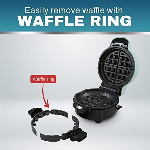 Waflera Antiadherente Elite Gourmet EWM380M para Waffles Rellenos y Gruesos - ¡Fácil de Limpiar!