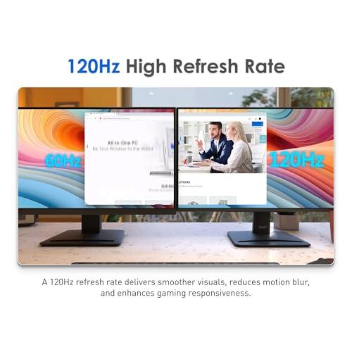 msi PRO MP275 E2 27-inch IPS 1920 x 1080 (FHD) Gaming Office Monitor, 120Hz, Free-Synch, HDMI, DisplayPort, VGA Port, VESA Mountable, Tilt, Speaker, 4-Side Slim Bezel 1ms, Black thumbnail 5