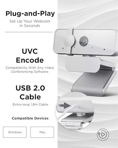 Miniatura de Cámara Web Lenovo 300 FHD 1080p: Gran Angular, Giro 360°, Mics Duales y Privacidad 5