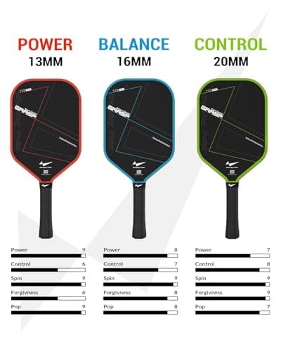 Miniatura de Warping Point Pickleball Paddle, T700 Raw Carbon Fiber Pickleball Racket with Endura Friction Surface,13mm Polymer Core, Edgeless Elongated Design, Ultimate Spin & Power, USAP Appr 4