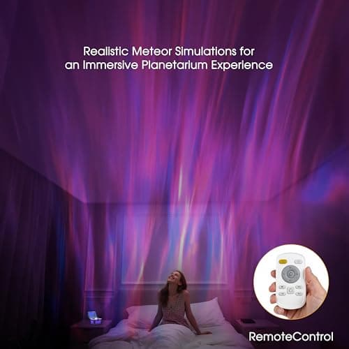 L LOHAS LED Galaxy Projector Night Light, Galaxy & Northern Lights Effect