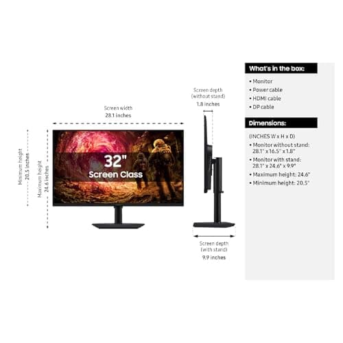 Monitor Gamer Samsung Odyssey G5 (G50F) QHD de 32 pulgadas