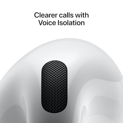 Apple AirPods 4 Wireless Earbuds, Bluetooth Headphones, Personalized Spatial Audio, Sweat and Water Resistant, USB-C Charging Case, H2 Chip, Up to 30 Hours of Battery Life, Effortl thumbnail 5